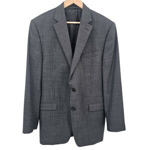Lauren Ralph Lauren Mens 40L Grey Two Button Wool Blazer